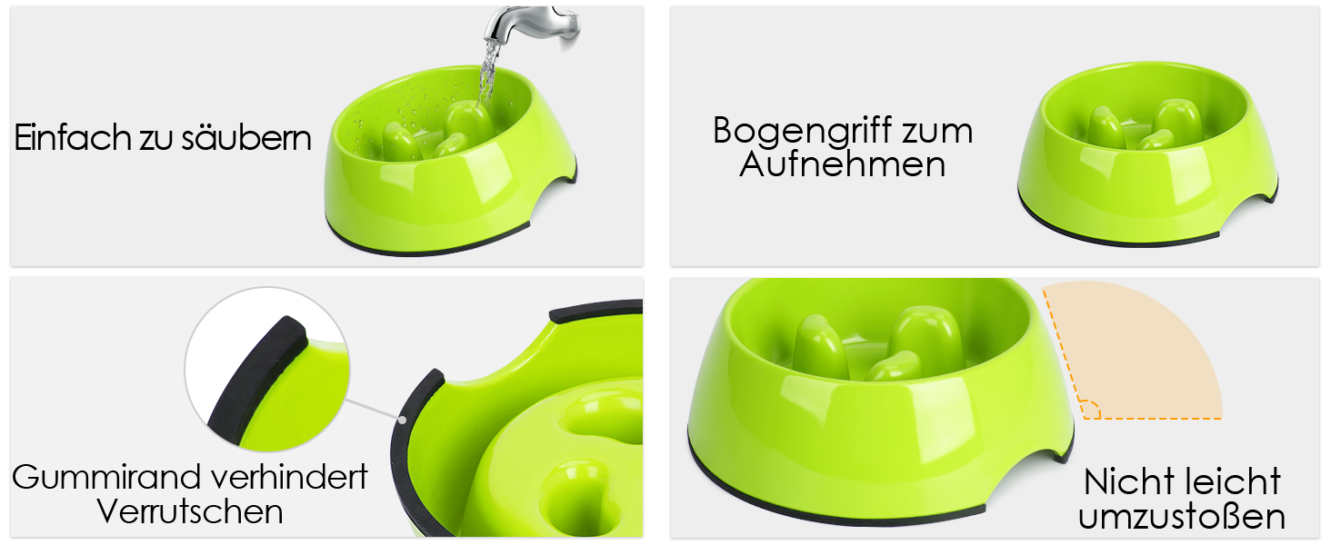 Миска для собак та котів Uperdeign, антизатримка, інтерактивна, 600 мл, рожева