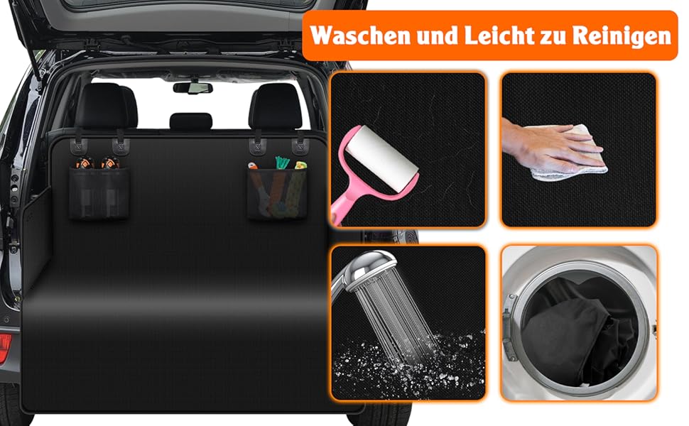 Захист для багажника автомобіля Alfheim для собак - преміум килимок, водовідштовхувальний та стійкий до подряпин, підходить для седанів та компактних/середніх SUV