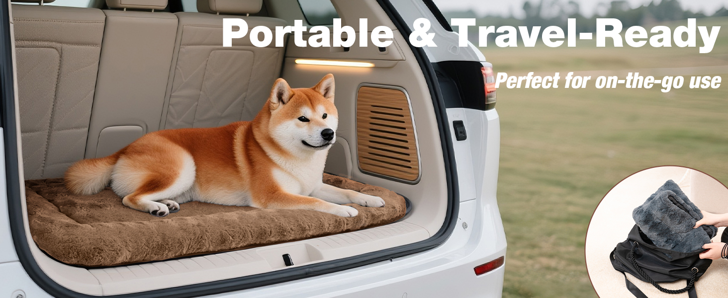 М'яка лежанка для собак Mora Pets: зручна та миюча підстилка для маленьких, середніх та великих собак, 74 x 46 см, бежева