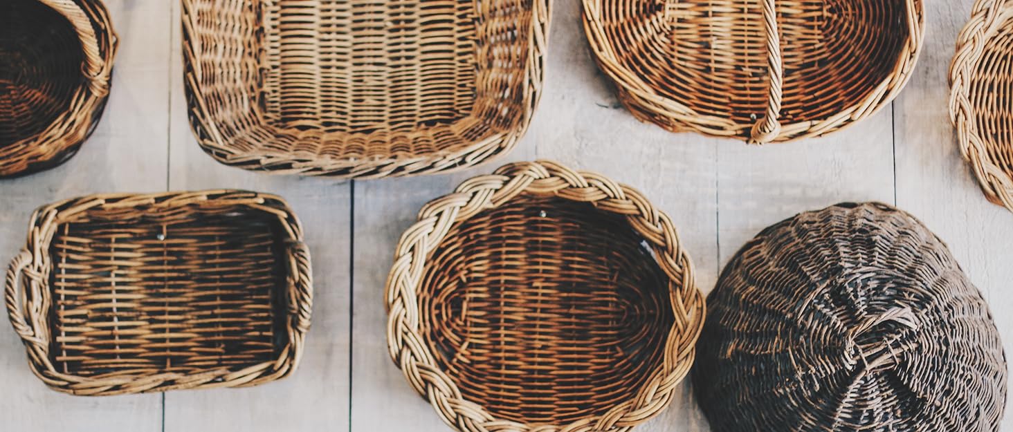 Транспортний кошик для тварин з ротангу, коричневий, розмір M, 50x40x45 см, знімний металевий ґрат