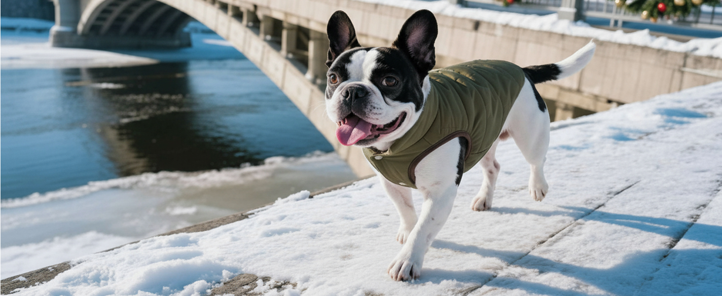 Зимовий теплий водонепроникний одяг для собак - куртка з флісу для малих порід (M, блакитний)