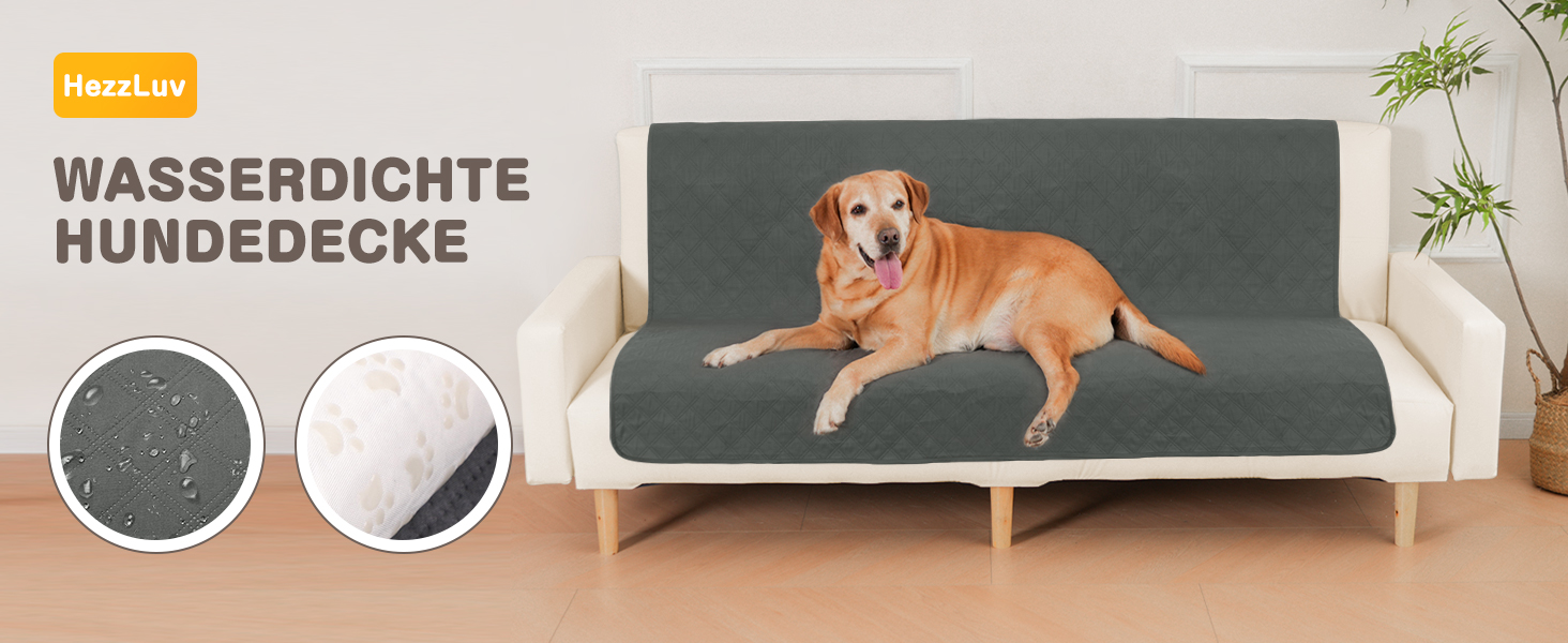 Водонепроникний килимок для собак, диванів та ліжок, захист від шерсті та подряпин, антиковзаюча підстилка для тварин, легко миється, 127x157 см