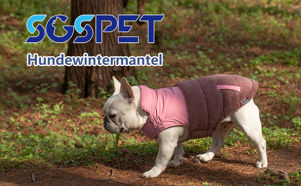 Зимовий теплий жилет для собак, фліс, зручний, регульований, водо- та вітронепроникний, з шлейкою, для маленьких/середніх собак (Рожевий, XL(Обхват грудей 42см))