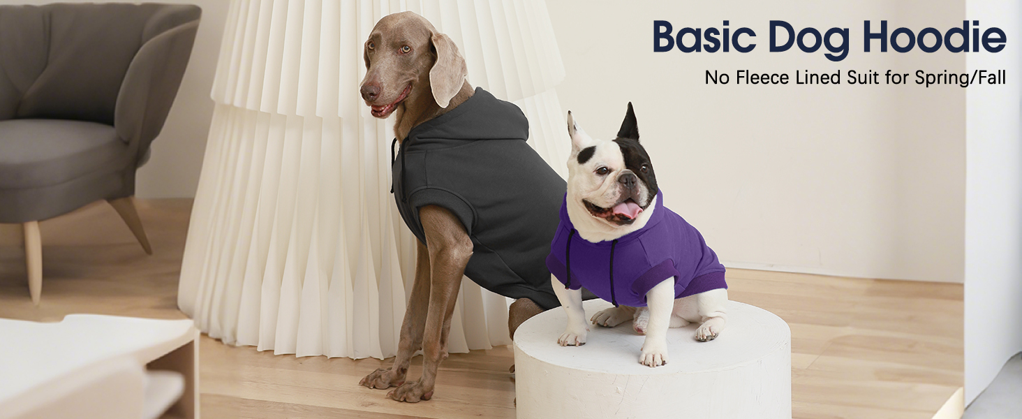 Світшот для собак IECOii з капюшоном, рожевий, розміри M-4XL (обхват грудей 83 см)