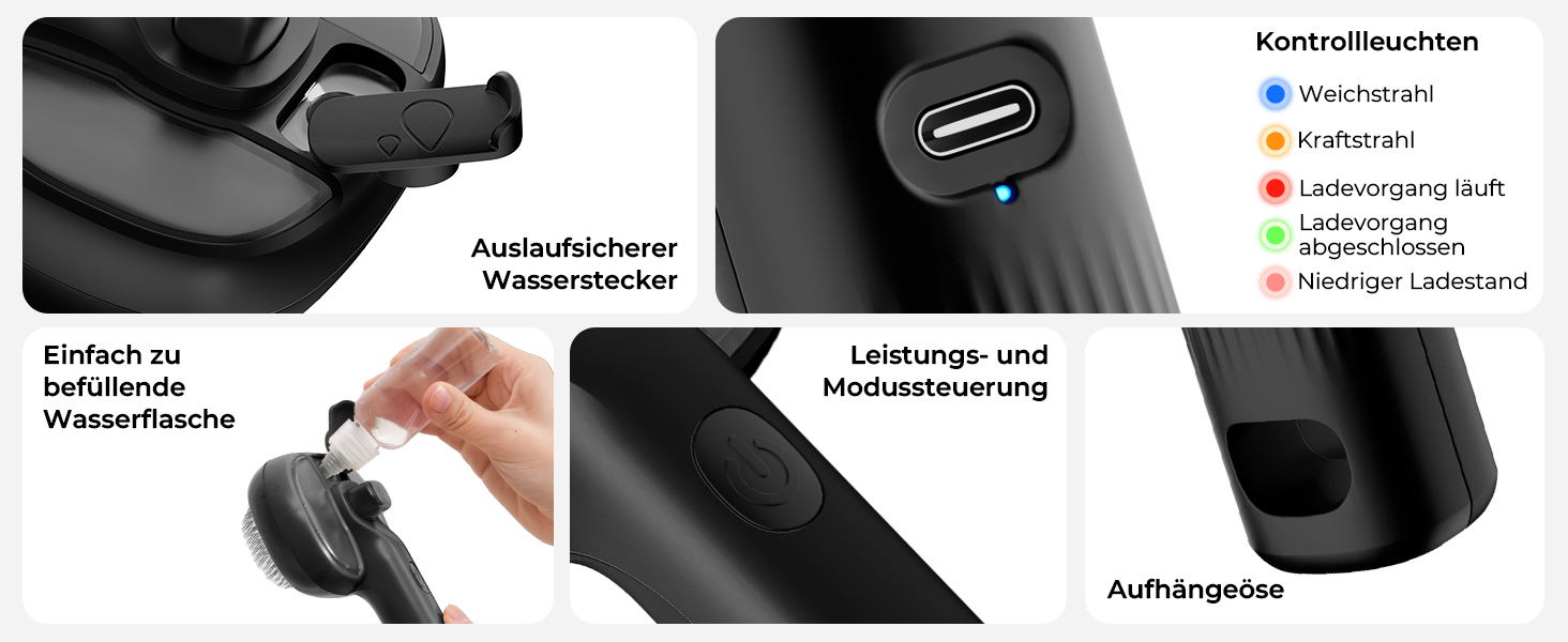 Парфумерна щітка для котів Pecute з функцією розпилення, масажна щітка для видалення шерсті, чорна