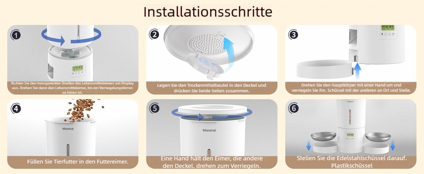 Автоматичний дозатор корму для котів з двома мисками, для кошенят та маленьких собак. Білий, 4.2L, з нержавіючою сталлю (2 миски)