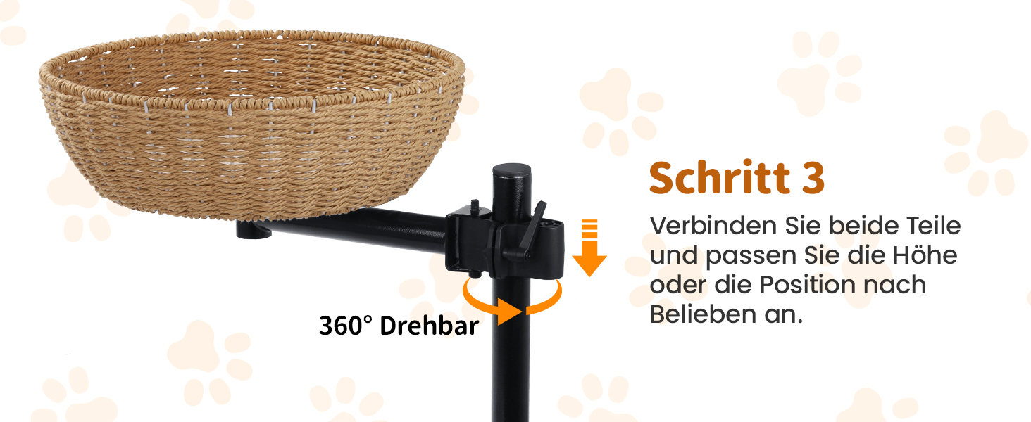 Кігтеточка-ліжко для кота на стіл: обертання 360°, регульована висота, без свердління. Підвищене котяче ліжко над столом. Тримає кошеня/кота поруч. Зручне ліжко для кота з подушкою для тварин.