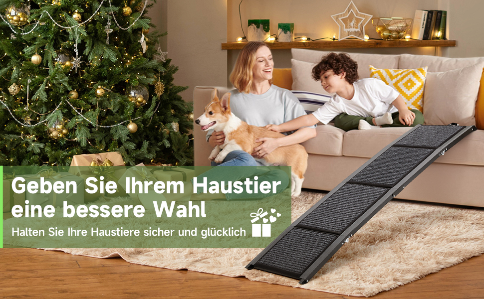 Рампа для собак у машину, розкладна, 170 см, для великих, середніх та малих собак, до 110 кг