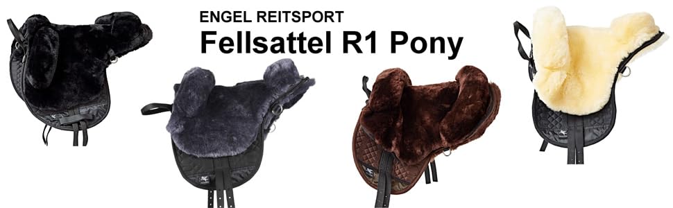 Сідло з овечої шкіри для поні Lammfell Fellsattel R1
