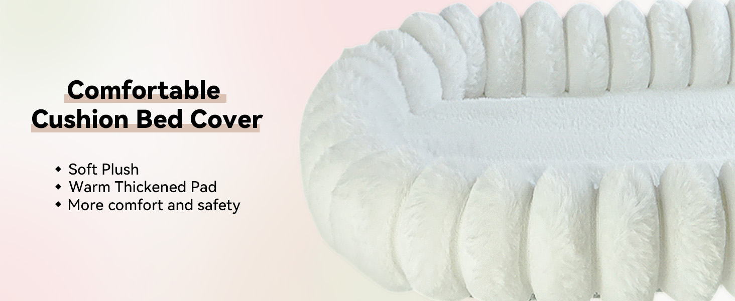 Килимок для котів на вікно CareCooo, лежанка для котів на вікно з м'яким знімним чохлом, стабільна лежанка для котів на вікно до 18 кг, розмір M (52x30 см), білий