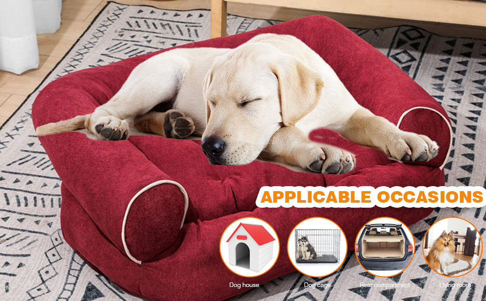 Крісло-лежанка для котів та собак PETCUTE, ортопедичне, з неслизьким дном, сіре