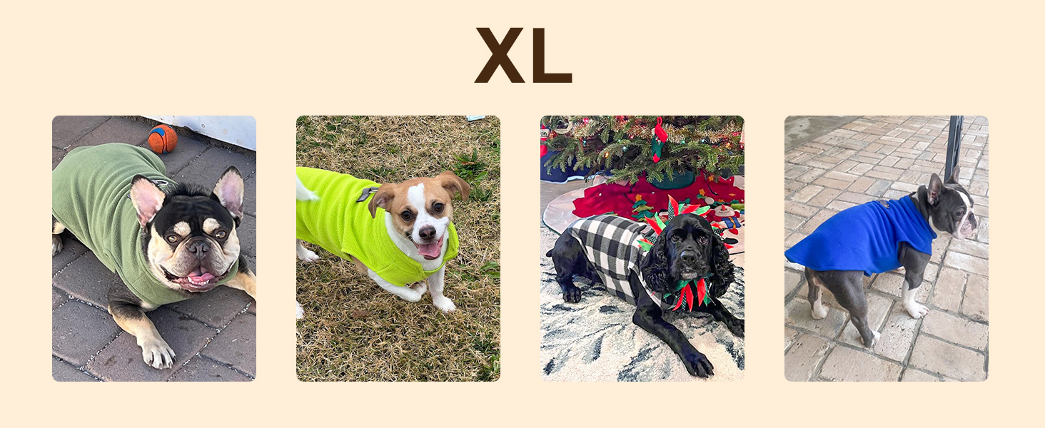 Теплий плед-жилет для собак BeautyZoo: флісова жилетка, зимова куртка, D-посилання для повідка, для малих, цуценят, середніх порід, тепле, вітронепроникне, білий буффало клітка (мотив лапок), XL (55.8 см)