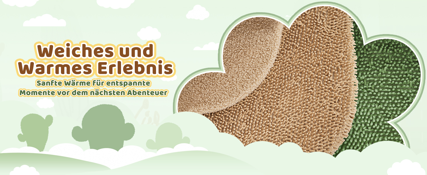 Дім-когтеточка для котів Yaheetech Kaktus: стабільна конструкція, оглядові платформи, печера, лежанка, сизаль, бежево-коричневий (коричнево-зелений, M)