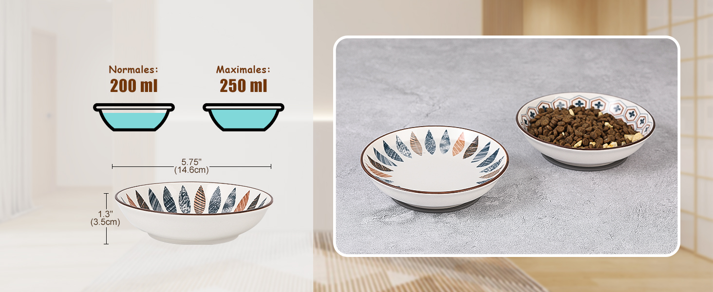 Набір мисок для котів з кераміки Katzennapf Set - 6 шт. - білий (Classic-A)