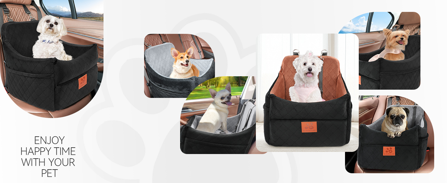Автокрісло для собак: м'яке, знімне, для малих та середніх порід (до 16 кг)