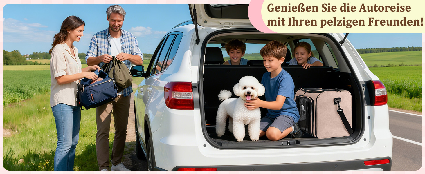 Транспортна сумка для котів та маленьких собак – складана, добре провітрювана переноска. Сумка для котів з водонепроникним вкладишем для безпечного транспортування до ветеринара, у подорожах та в автомобілі (Коричнева)