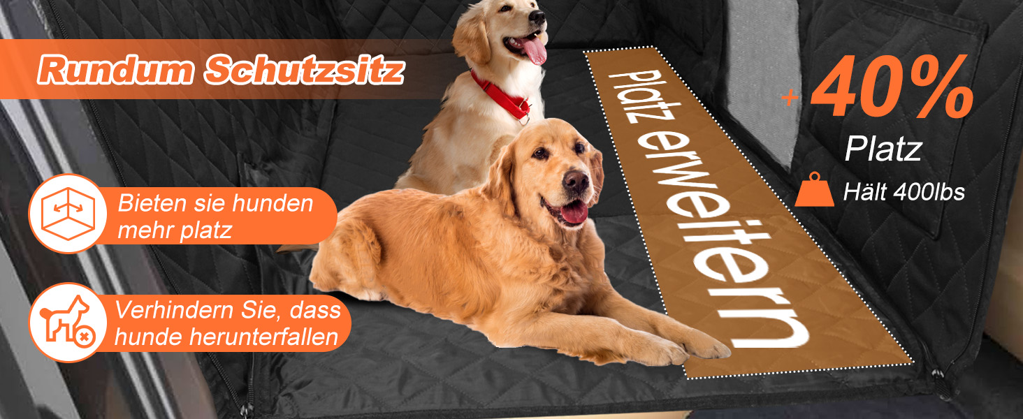 Захисна підстилка для собак у машину, водонепроникна, антикіготок, для заднього сидіння, з кріпленням на ремені безпеки, сумісна з більшістю авто, SUV та пікапами
