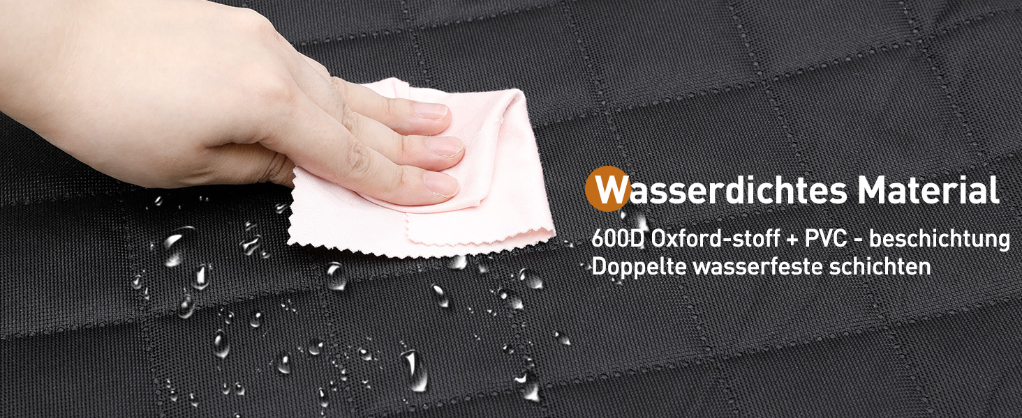 Накидка для собак у машину Gimars, 157x137 см, чорна, водовідштовхувальна, з віконцем