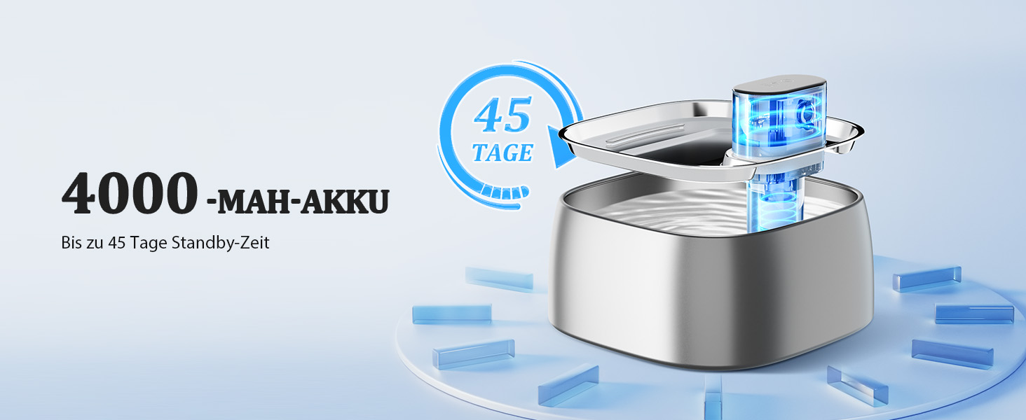Бездротовий фонтан-поїлка для котів ROTTOGOON з датчиком руху, 3.2 л