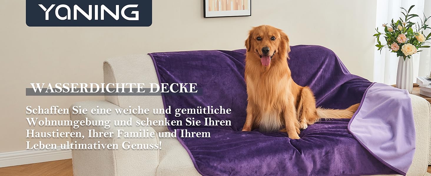 Водонепроникний плед 152x203 см для дорослих, собак, котів, захист меблів, сірий/світло-сірий