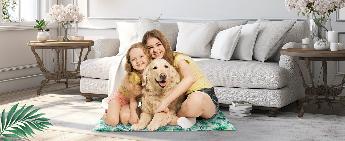 Кілим-охолоджувач для собак та котів Ninonly 50 x 65 см. Самостійно охолоджуючий, з нетоксичним гелем, вологостійкий, для дому та вулиці