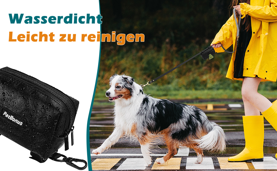 Диспенсер для собачих відходів PetBonus, водонепроникний, з місткістю для ласощів та 15 пакетиків (зелений)