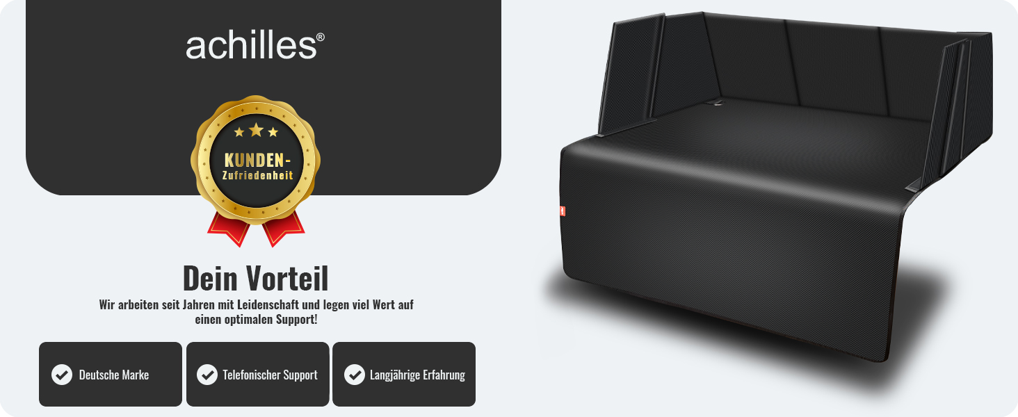 Захист для багажника автомобіля Achilles з боковинами та захистом краю, захисна ванна для багажника, килимок для багажника для собак, універсальний