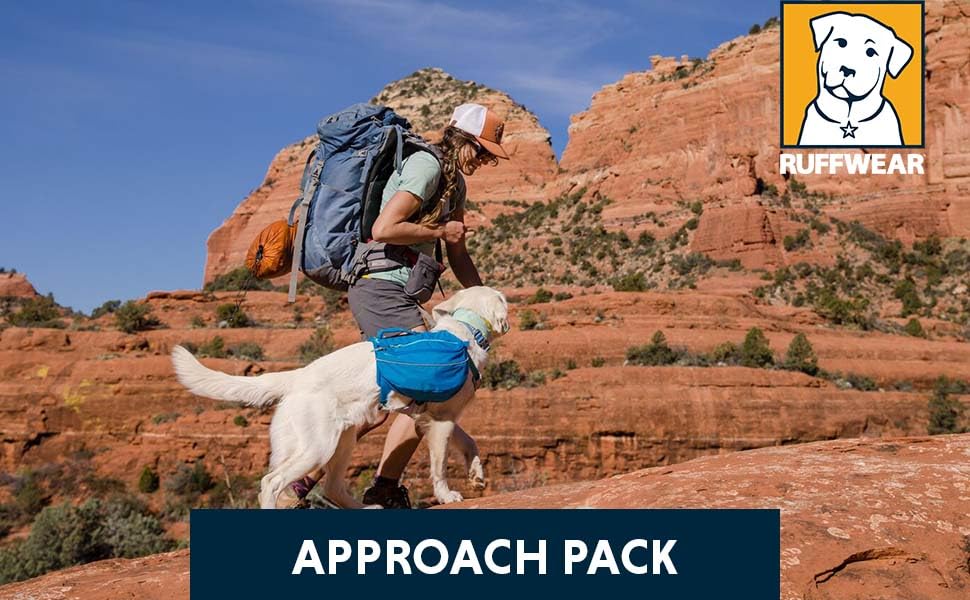 RUFFWEAR Approach Pack - рюкзак для собак, Blue Dusk (Small), 41 x 33 x 6 см