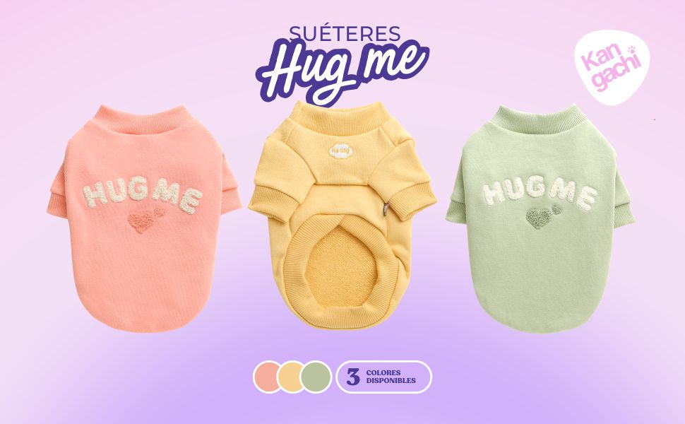 Світшот для собак маленьких порід Its Dog & Kangachi 'Hug Me', 100% органічна бавовна, колір м'ятний, розмір M