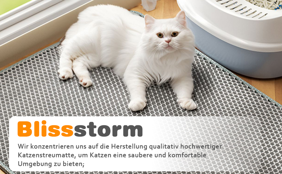 Килимок для котячого туалету Blissstorm Matte 60x90cm з EVA, двошаровий, водонепроникний, антиковзкий, легко миється. Підходить для всіх котів. Колір хакі/рожевий.