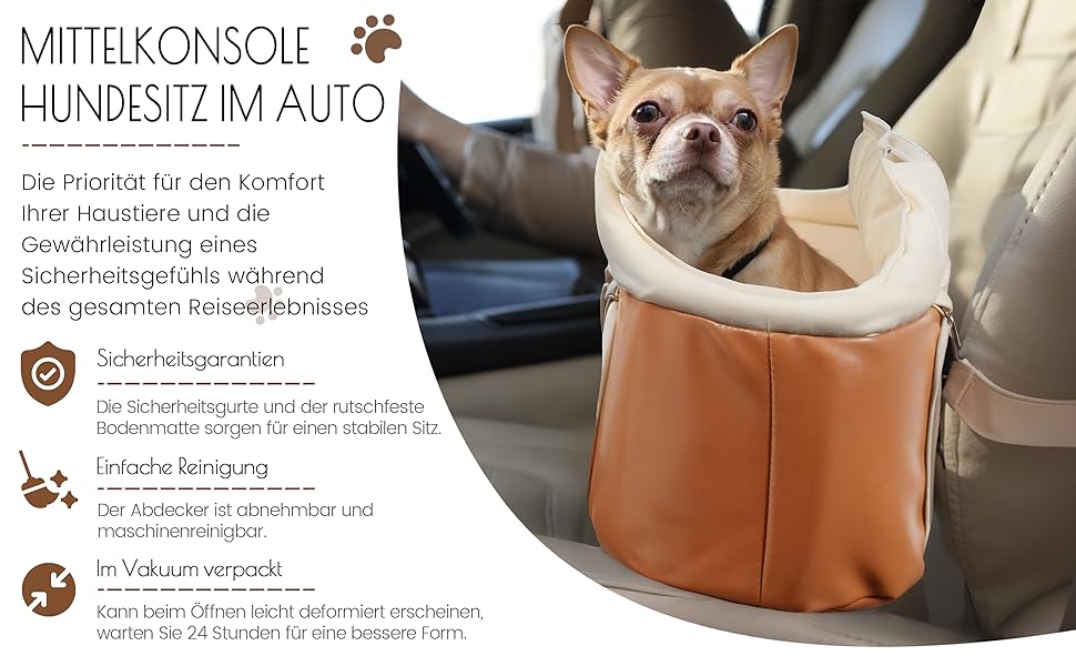 Автокрісло для собак Rucener: 110 x 45 x 55 см, для великих та середніх порід