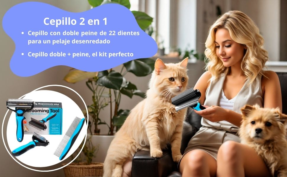 Бурштук для собак та котів 2 в 1 GLUTTONY, металевий, блакитний