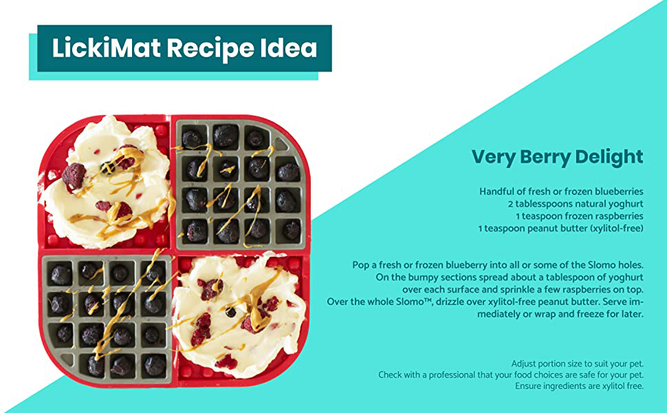 INDUSTRIPET Lickimat Slomo Türkis - слик-килимок для котів, турецький колір