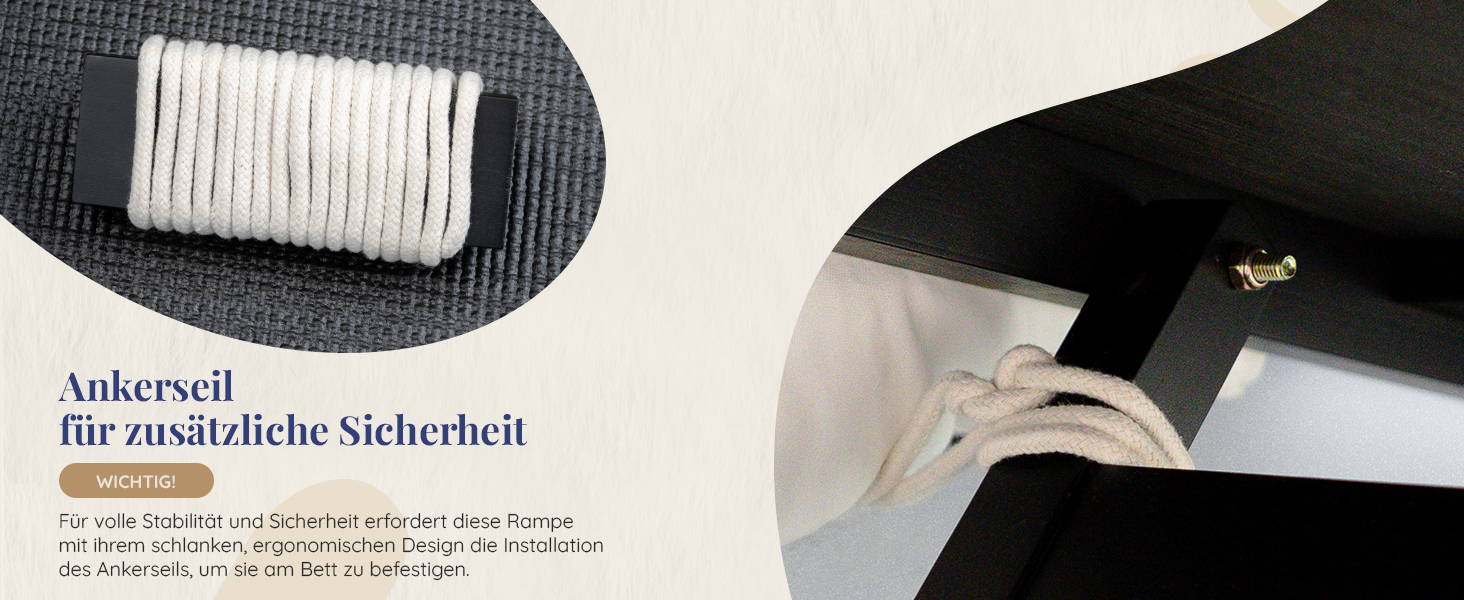 Сходинки для собак PRIORPET з берези з поручнями - регульована висота до 94.5 см - складаються - антиковзні ручки - для малих собак до 23 кг - коричневі (чорні)