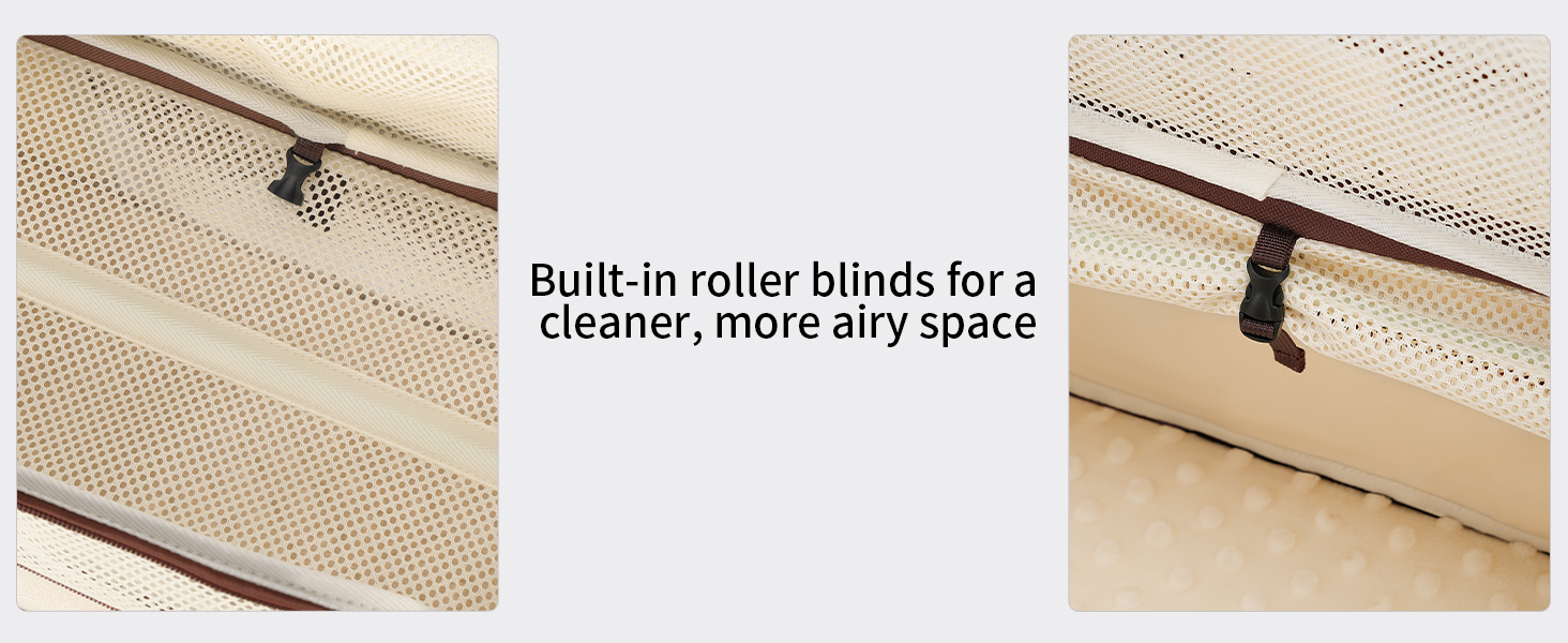 Транспортна сумка для котів Wakytu, схвалена авіакомпаніями, розширювана, м'яка переноска для кошенят та маленьких собак з великим килимком