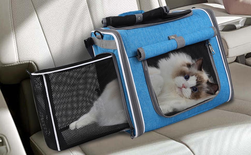 Корзина для собак на велосипеді | Транспортна корзина для тварин - регульована сумка-рюкзак для велосипедних прогулянок, кемпінгу, подорожей