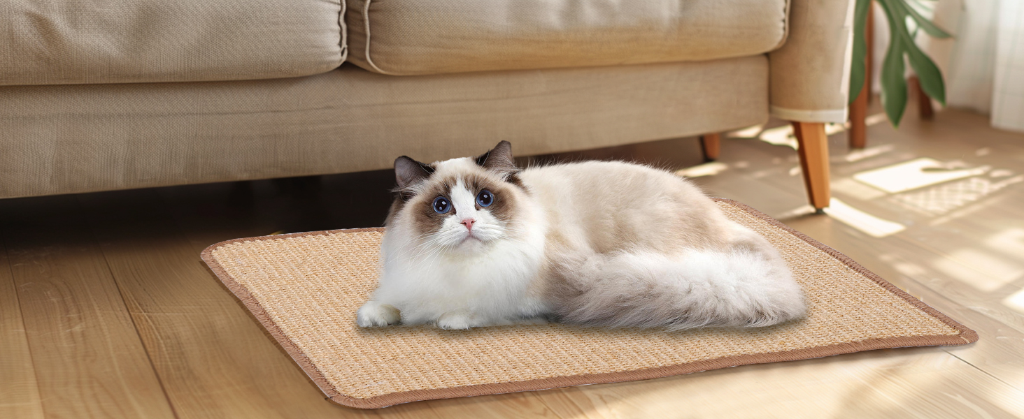 Килимок для дряпання котів Nobleza 2 шт. з сизалю, 60 x 40 см. Захист від подряпин меблів