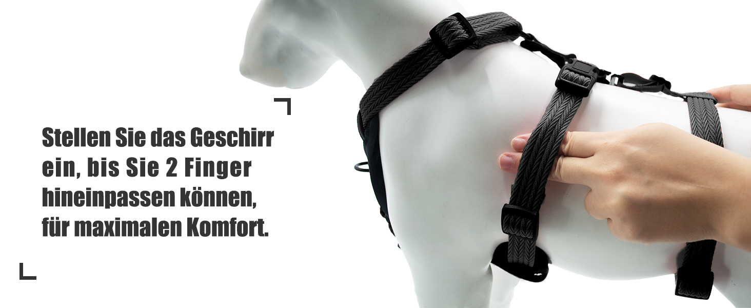 Пауерлд: Безпечна шлейка для собак, анти-тяга, паніка-шлейка, захист від втечі, регульована, дихаюча жилетка для собак (Чорний, XL) Екстра велика (упаковка з 1) Чорний