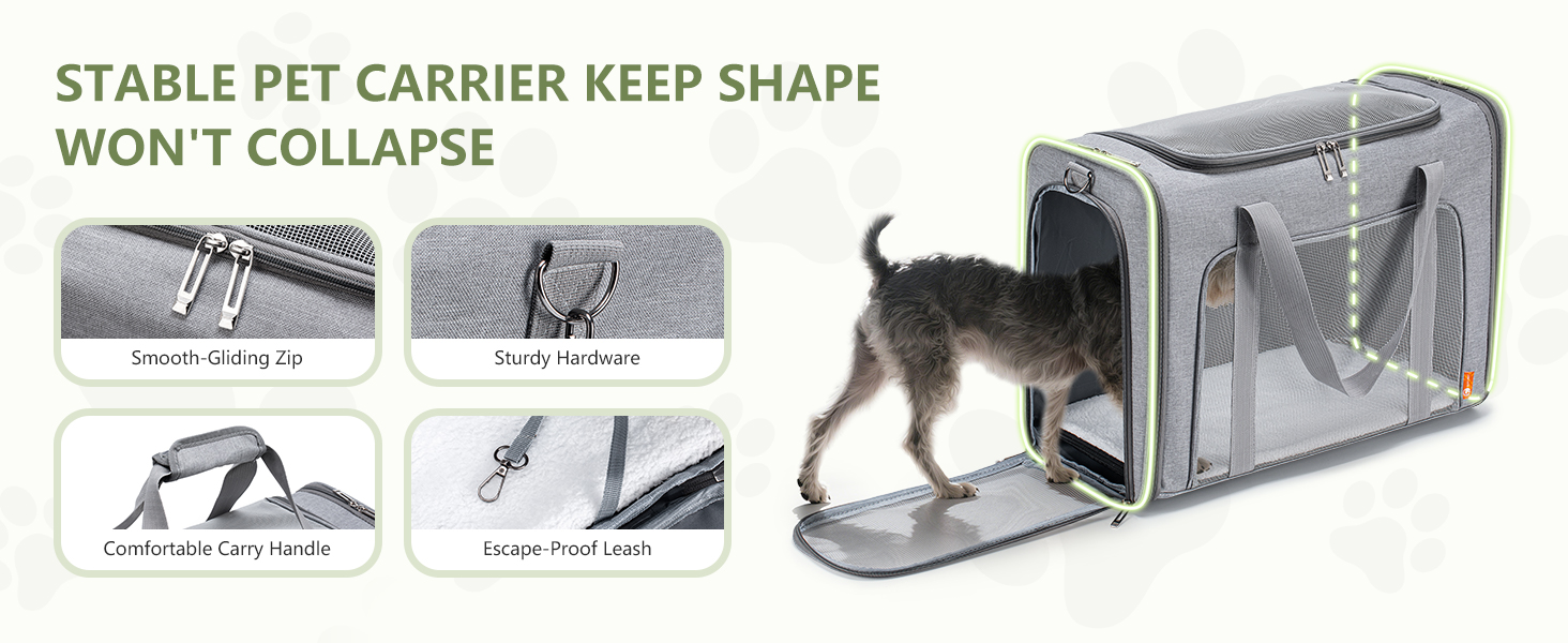 Транспортна сумка для собак Petsfit, 55x40x23 см, чорна, до 12 кг, для подорожей літаком (Eurowings, Lufthansa)