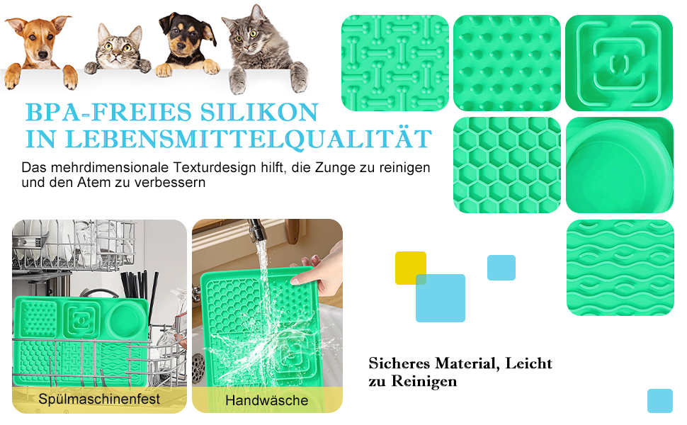 Шлека для собак Cooltto з лотком та шпателем: силіконова підстилка з присосками для миття, грумінгу та догляду за кігтями. Модель C & A