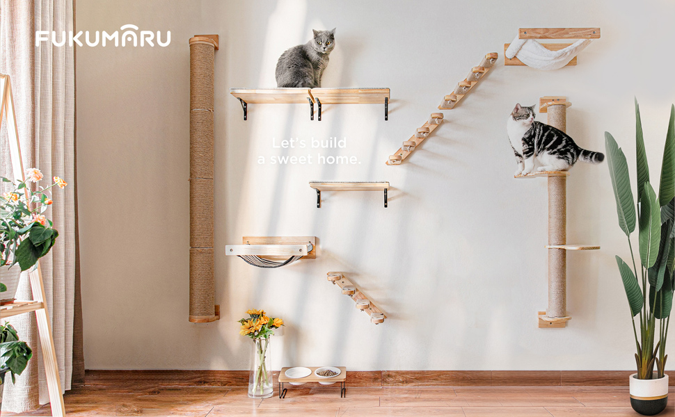 Килимок для котів FUKUMARU з сизалю, 60x40 см, коричневий: міцний килимок-подряпування для котів