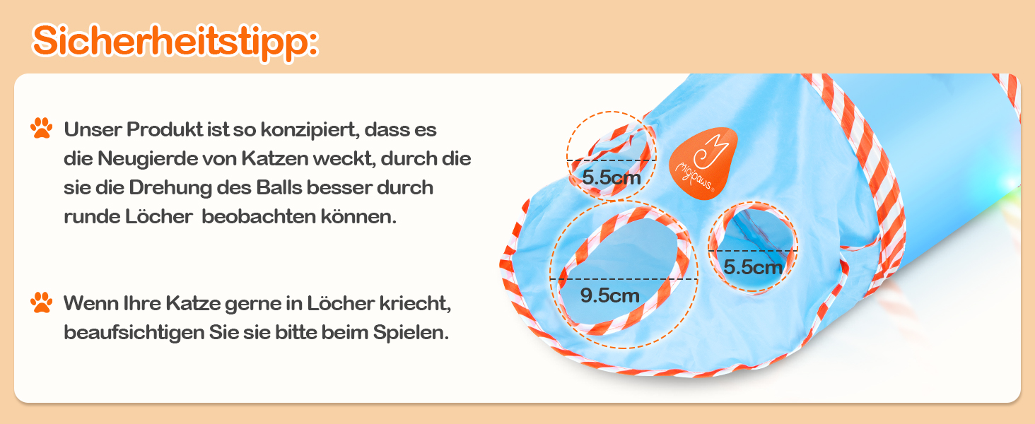 Інтерактивна іграшка для котів Migipaws 2-в-1: електричний м'ячик у тунелі, програмоване управління, іграшка-піймалка метеликів 2.0