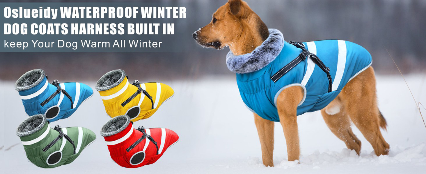 Водонепроникні куртки для собак, зимові теплі куртки для собак, одяг для домашніх тварин з відбиваючими елементами, куртки для собак у холодну погоду, затишні костюми від снігу, куртки та жилети для маленьких, середніх та великих собак (Червоний, 6XL)