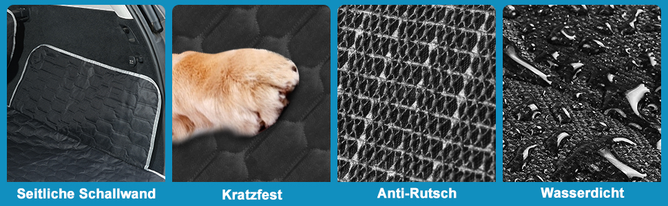 Захист для багажника автомобіля OneAmg для собак: килимок, нековзкий, водонепроникний, стійкий до подряпин, з мискою та сумкою для зберігання, 182x101см, чорний