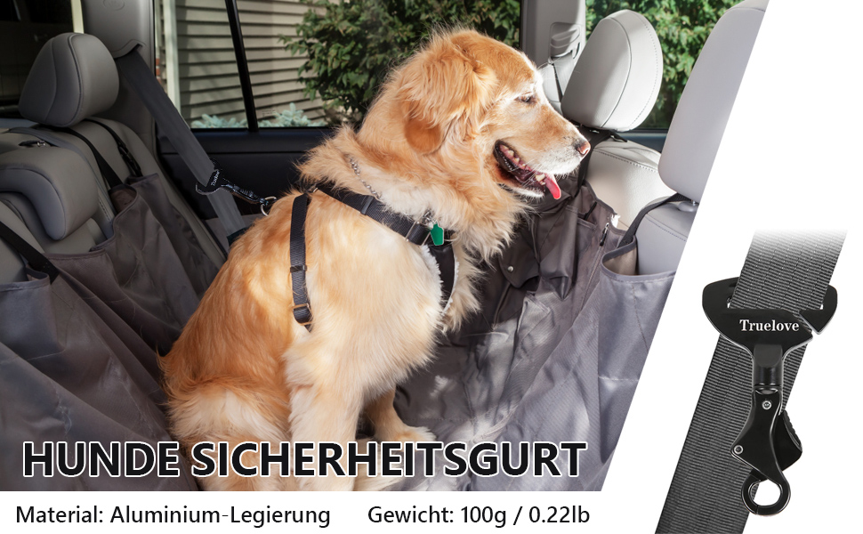 Автомобільний затискач для собак: надійний ремінь безпеки для собак та котів, чорний