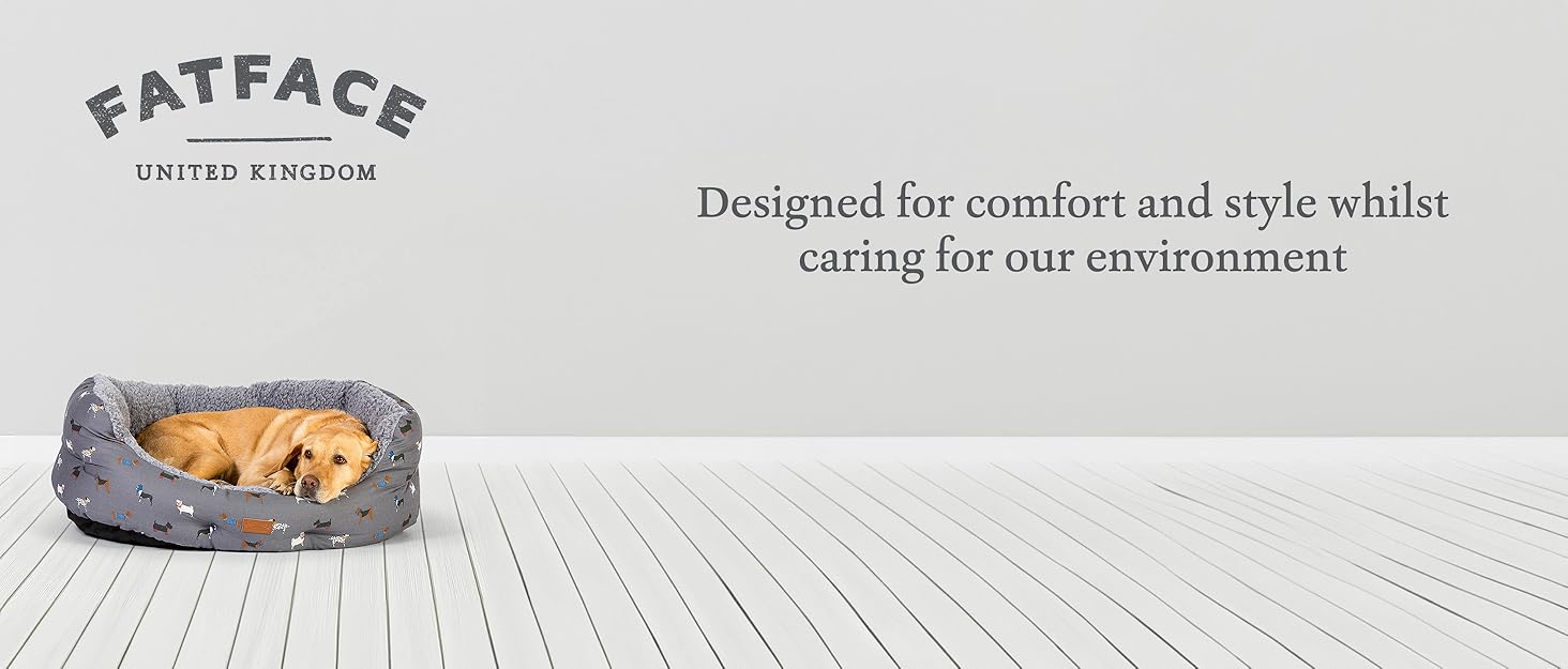 Ліжко для собак Beauty Water FatFace Flying Birds Deluxe, 45.7 см