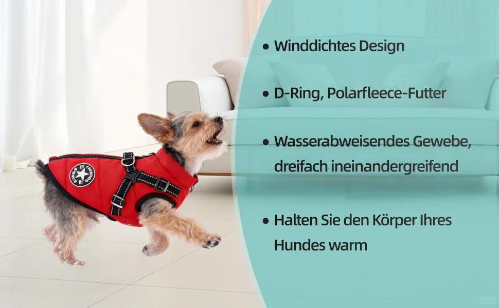 Зимовий одяг для собак з шлейкою, 3-в-1, водонепроникний, вітронепроникний, теплий та зручний. Підходить для собак та котів маленьких, середніх та великих порід (Чорний, 5XL)