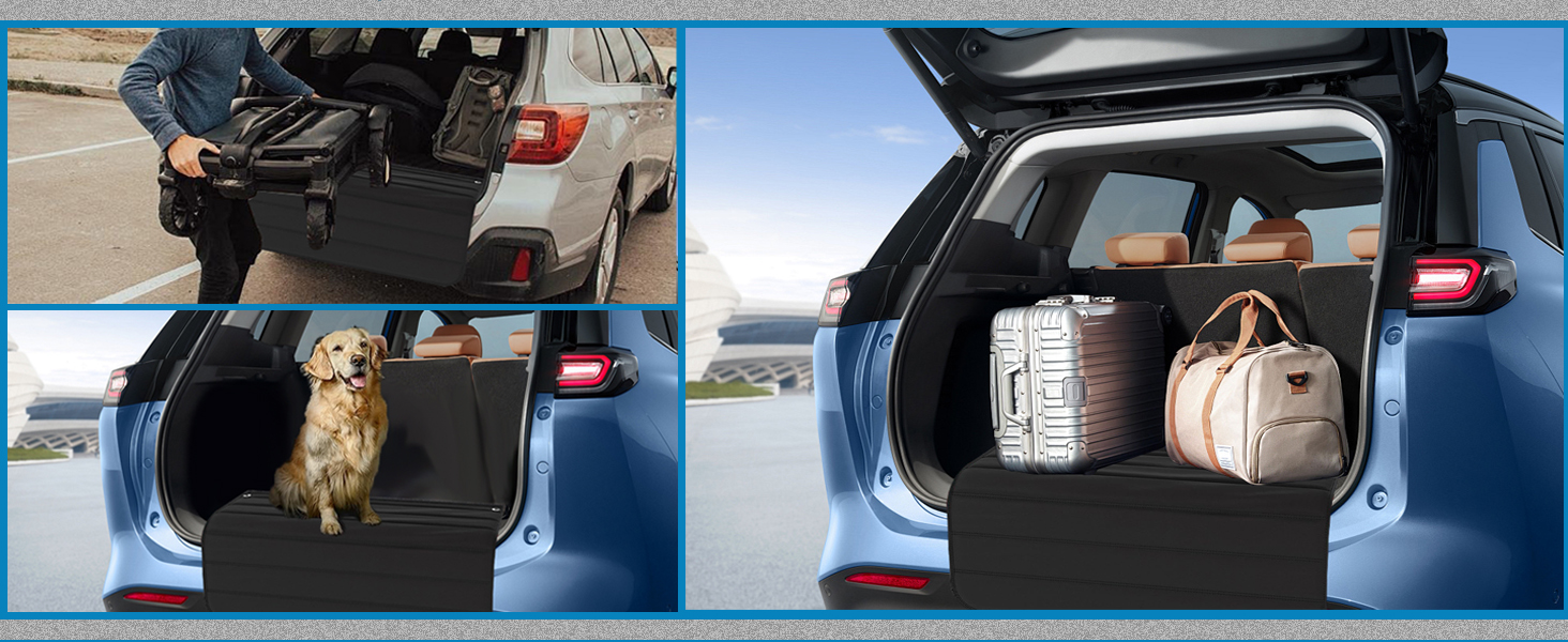 Захист для багажника автомобіля від бруду та подряпин для собак, 80x64 см, чорний. Водонепроникний, стійкий до розривів та подряпин. Килимок для транспортування собак та багажу в авто.