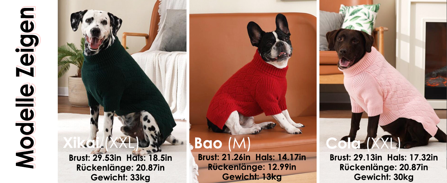 Теплий зимовий пуловер для собак AOFITEE, XS, червоний. Пуловер для котів та цуценят, зручний ролкраг.