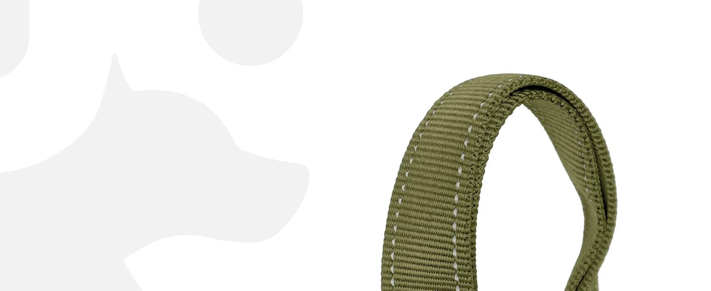 Авторемень для собак Wuglo 30-95 см - для автокрісла безпеки, з гачком та пряжкою, регульований, універсальний (Хакі)